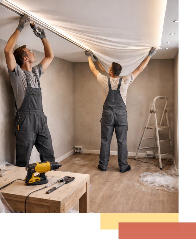 Монтаж натяжного потолка с подсветкой в Сарове цена и сроки