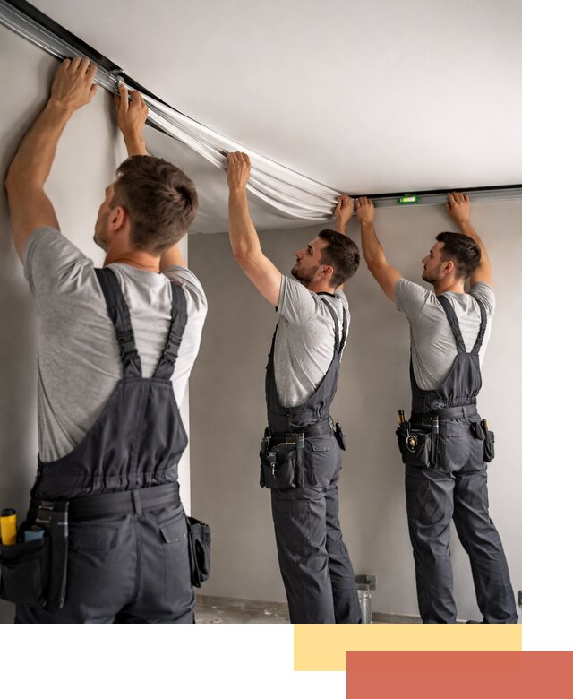 Теневые натяжные потолки в Сарове: монтаж и отделка быстро и качественно