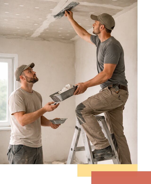 Шпаклевка потолка из гипсокартона в Сарове качественно и быстро