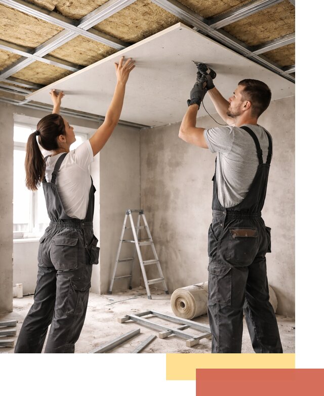 Звукоизоляция потолка из ГКЛ в Сарове профессионально и надежно