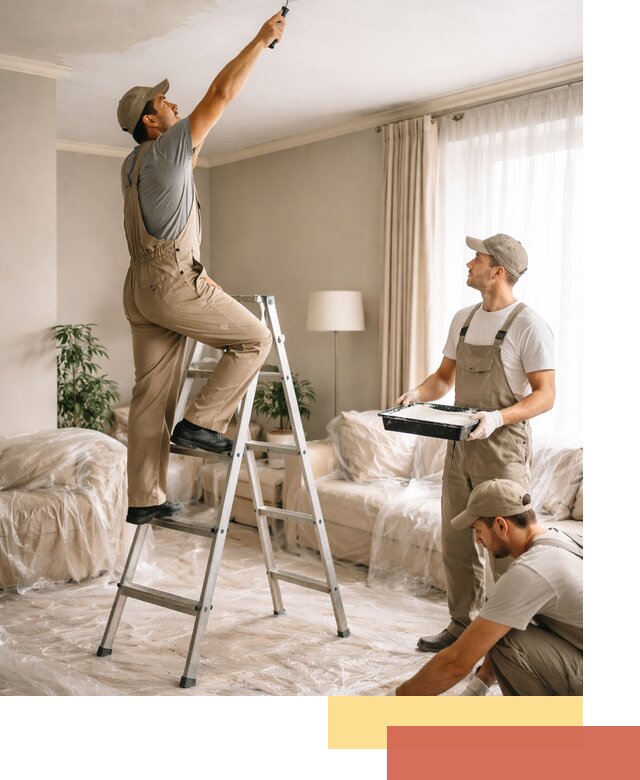 Покраска потолков акриловой краской в Сарове качественно и быстро