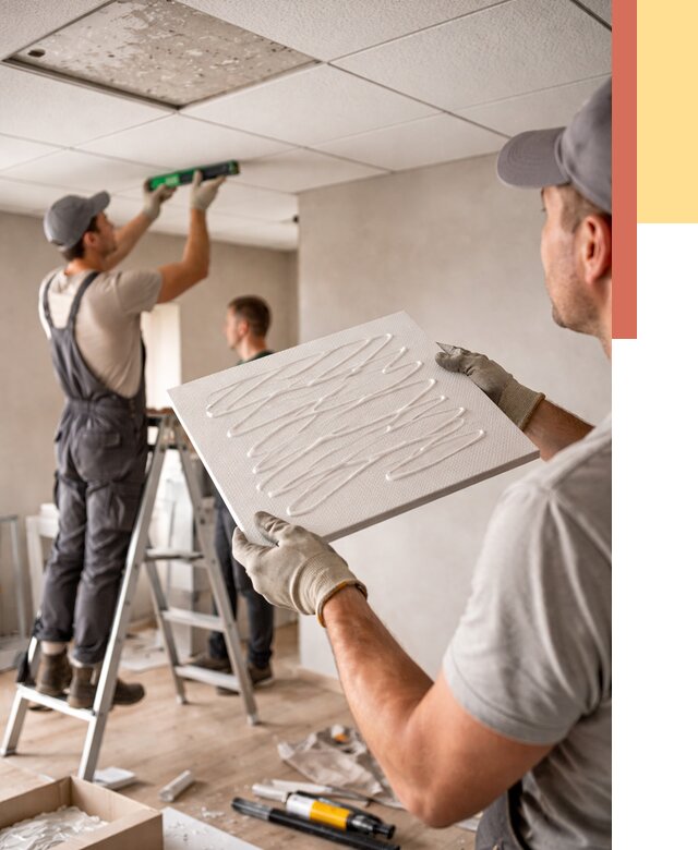 Монтаж потолочной плитки в Сарове от 4687 руб. — быстро и недорого | ОТДЕЛОЧНИК-Сро