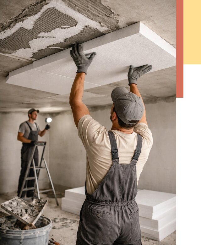 Утепление потолка пенопластом в Сарове от 4687 руб/м2 — недорого и быстро | ОТДЕЛОЧНИК-Сро