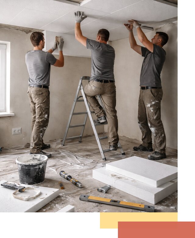 Утепление потолка пенопластом в Сарове быстро и качественно